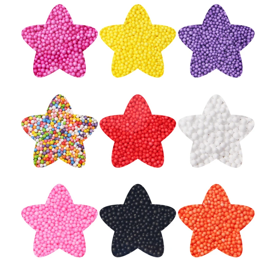 

12000Pcs/Bag DIY Snow Mud Particles Accessories Slime Balls Small Tiny Foam Beads For Floam Filler For DIY Slime Supplies 2-4mm