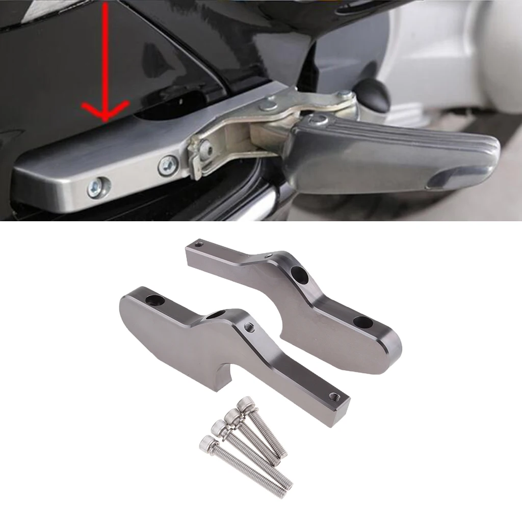 Universal Scooter Foot Rests Passenger Foot Pegs CNC Extensions Footpegs for Vespa GTS 300ie GTS GT 125 L 
