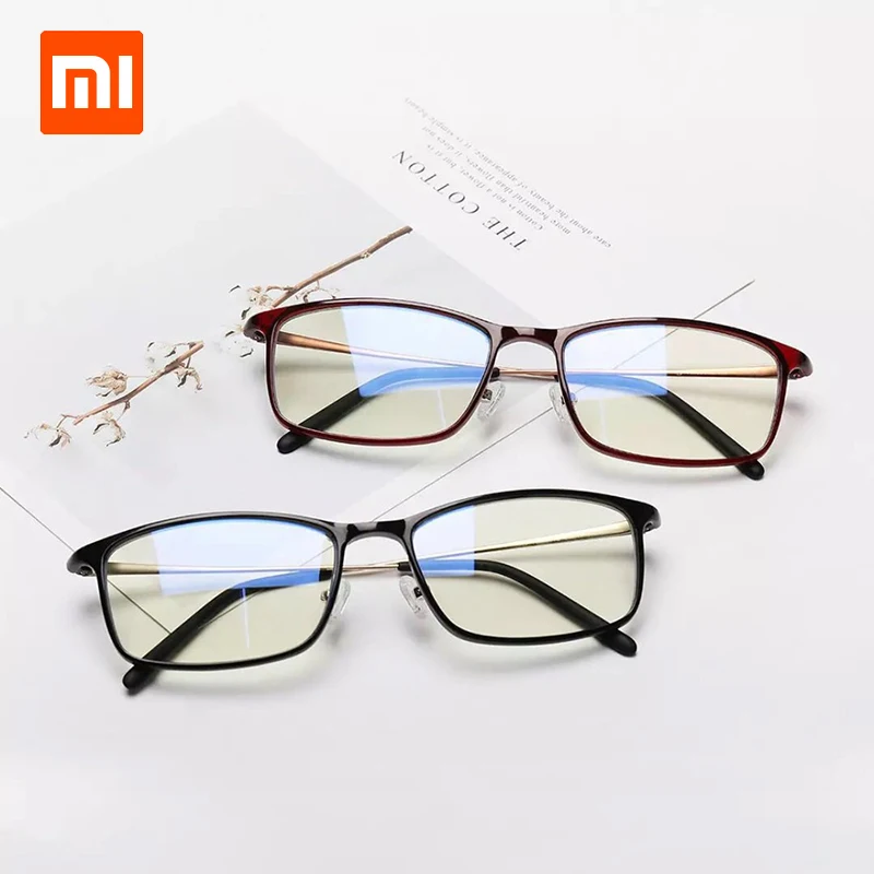 Оригинальные очки Xiaomi Mijia с защитой от синего света 40% защита золотой пластик