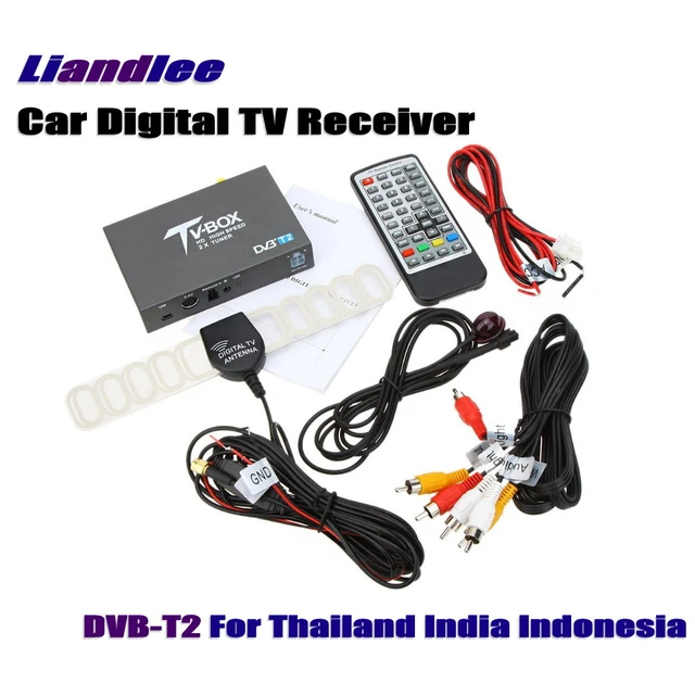 Car DVB-T2 Tuner DVB-T2 Box Car Digital TV Receiver H.264 MPEG4 Digital SET  TOP BOX Two Tuner/Antenna for Car GPS Android player - AliExpress