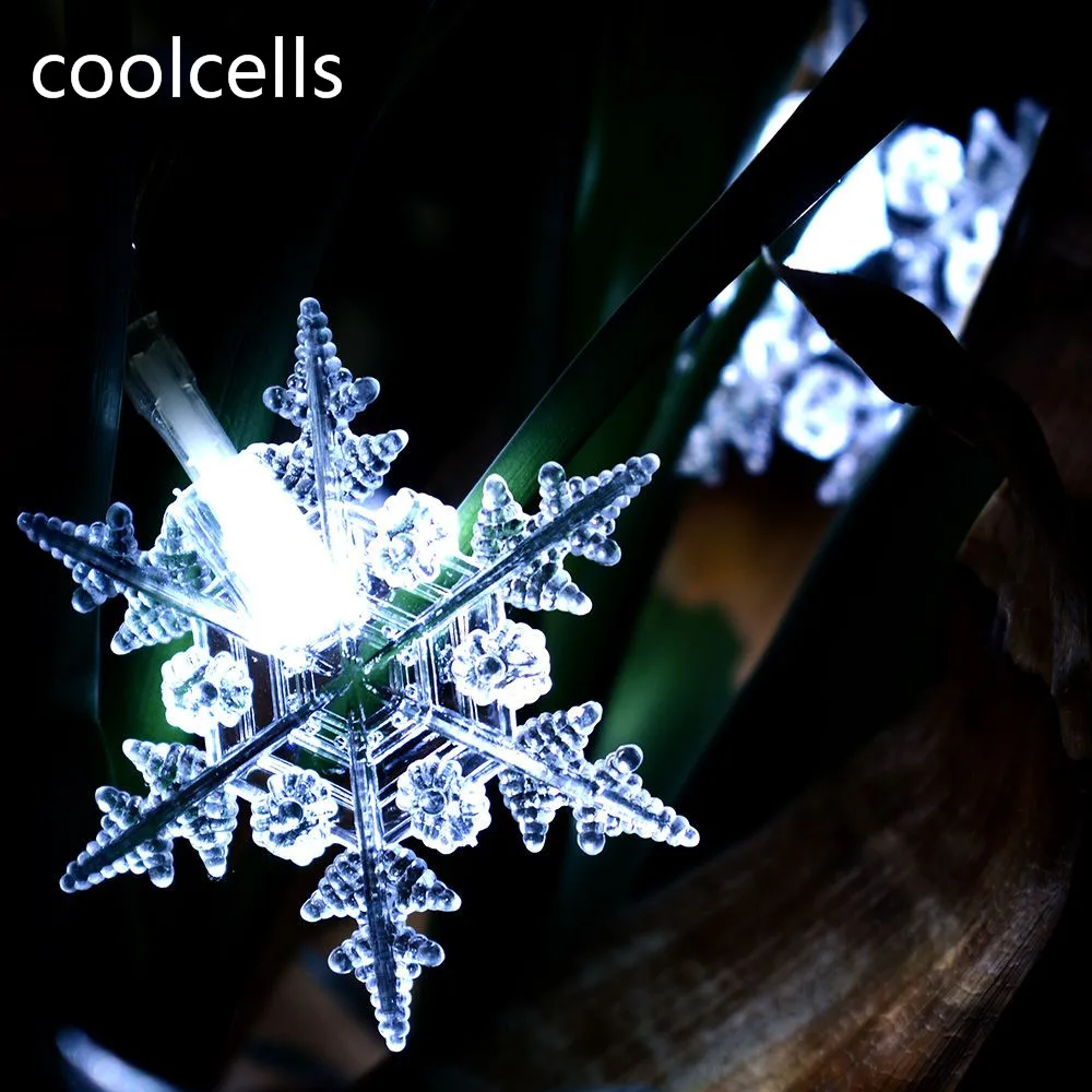 

20 LED Snowflake Fairy String Curtain Window Light Christmas Wedding Party Decor Outdoor Lighting Strings Christmas Party,Decor