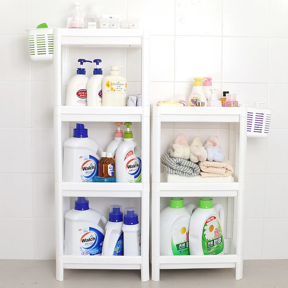 

Bathroom locker Toilet corner plastic toilet basin rack toilet supplies storage shelf LM01161401