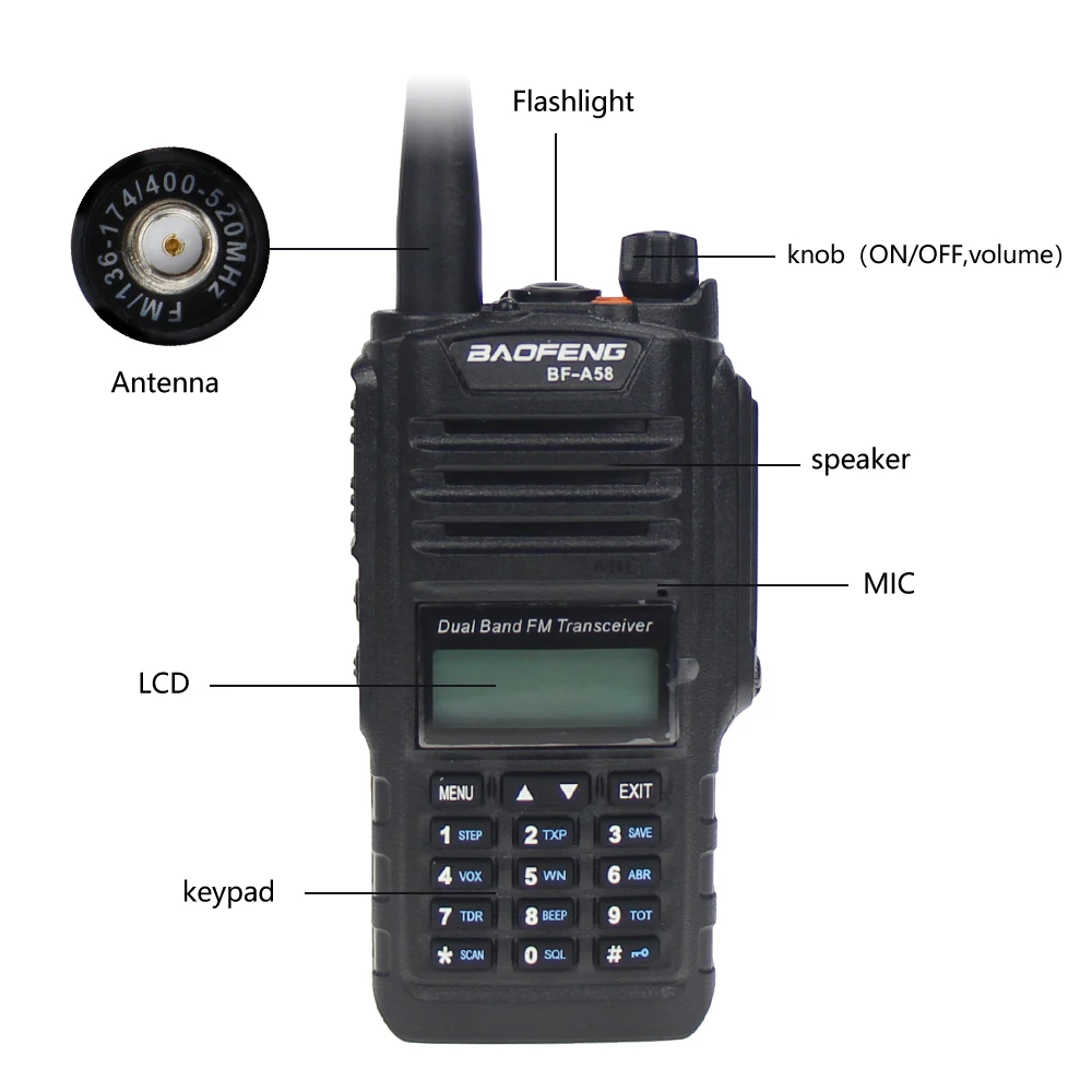 baofeng bf a58 walkie talkie ip68 a 02