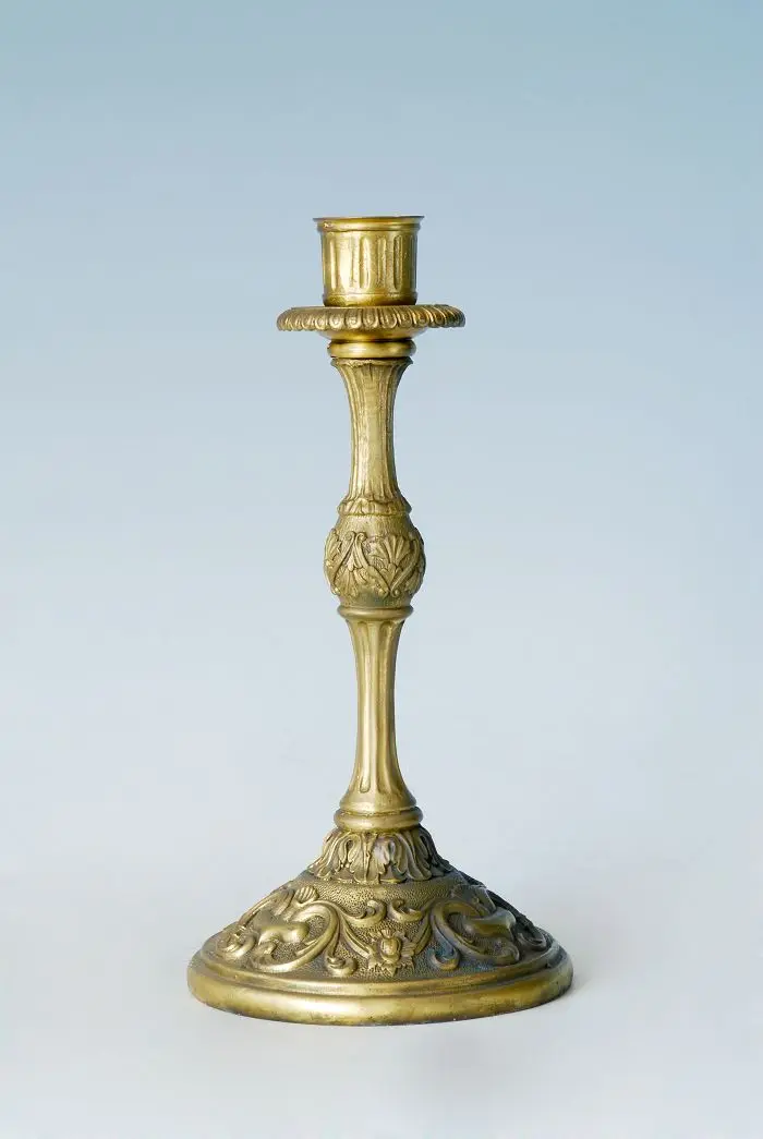 

ATLIE Bronzes Vintage Metal CandleHolder Statue Bronze Candlestick gift Antique Collections