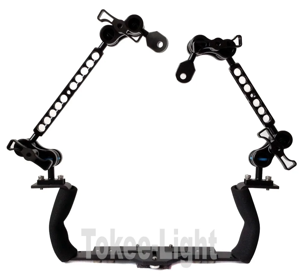 

Tokee diving underwater Arm System - Base Tray with 200mm + 150mm Handle - Adapter bracket for housing and flashlight