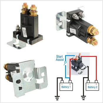 1pc 500A AMP DC 12V Solenoid Car Relay High Current 4-Pin Battery Isolator Relay