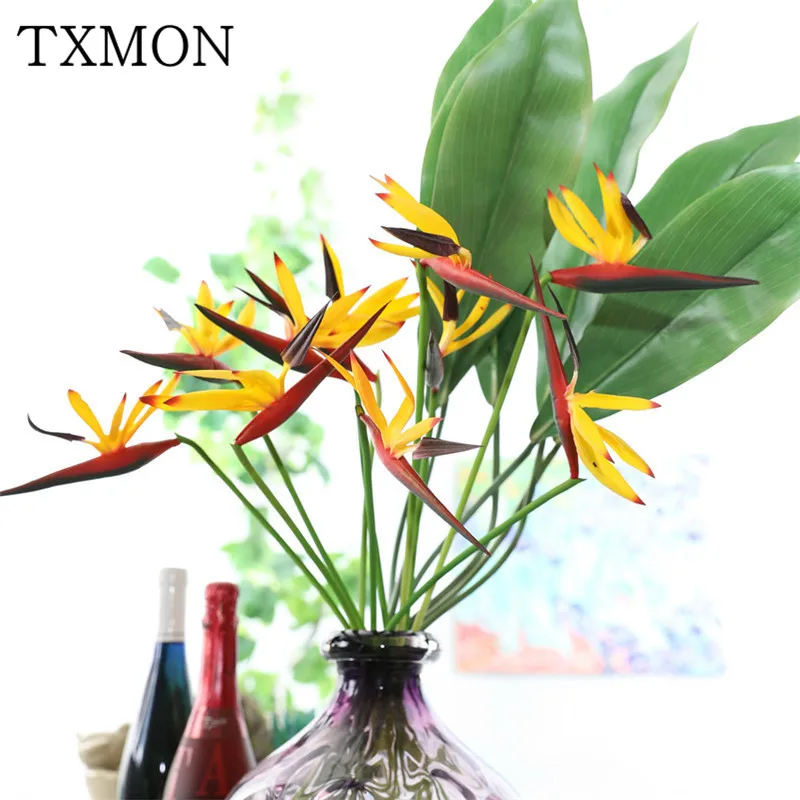 

Artificial flower paradise bird fake flower Strelitzia plastic flower Home garden decoration exterior layout flower arrangement