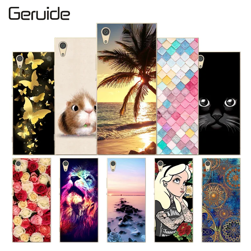 

Geruide Silicon Cover for Sony Xperia XA1 5.0" Case Cartoon Painted Soft TPU Case for Sony xa1 Cover for Sony G3123 Cases