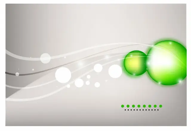 green background business card