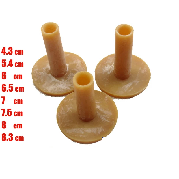 10 pcs/lot Rubber Golf Tee Holder Training Practice Tee Ox Tendon Tee Mat Golves Ball Hole Holders 43/54/60/65/70/75/80/83mm