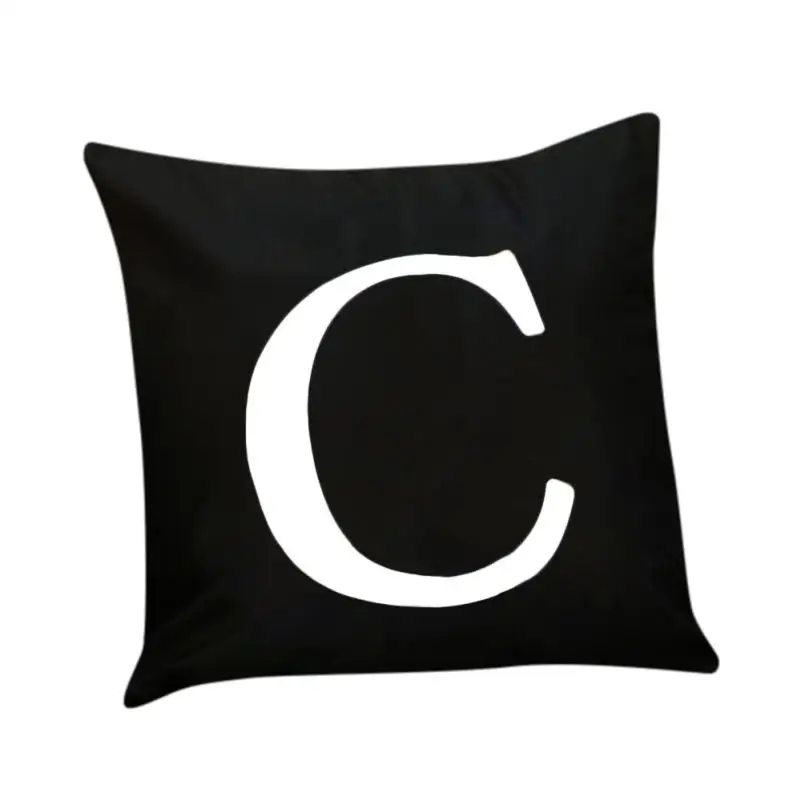 c Dakimakura освещение "Алфавит» светодиоидная подушка для подушек домашний декор пледы чехол для подушки дивана светящаяся Подушка Декоративные наволочки - Цвет: c