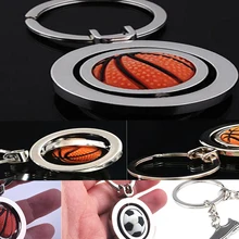 1 шт. 3D модные спортивные брелок для ключей Автомобильный ключ-брелок с цепочкой Футбол баскетбольный мяч кулон брелок стола, аксессуары для рабочего стола и Органайзер