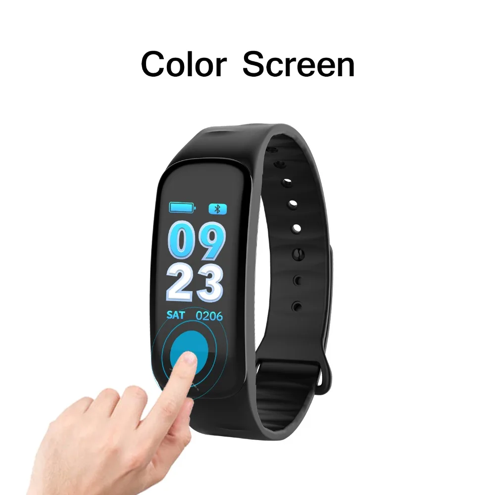 Модные Bluetooth Smart браслет для мужчин 3D экран сердечного ритма мониторы приборы