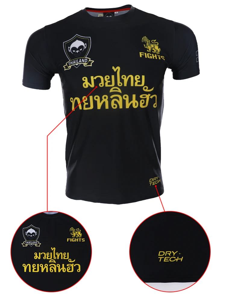 Лето ROLLHO Lotus с коротким рукавом MMA борьба Спортивная футболка UFC тренировка фитнес