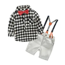 retail 2-8y boy 2017 New cotton spring children boys autumn spring 2pcs clothing set suit baby shirt+pants sets plaid overalls retail 2-8y boy 2017 New cotton spring children boys autumn spring 2pcs clothing set suit baby shirt+pants sets plaid overalls