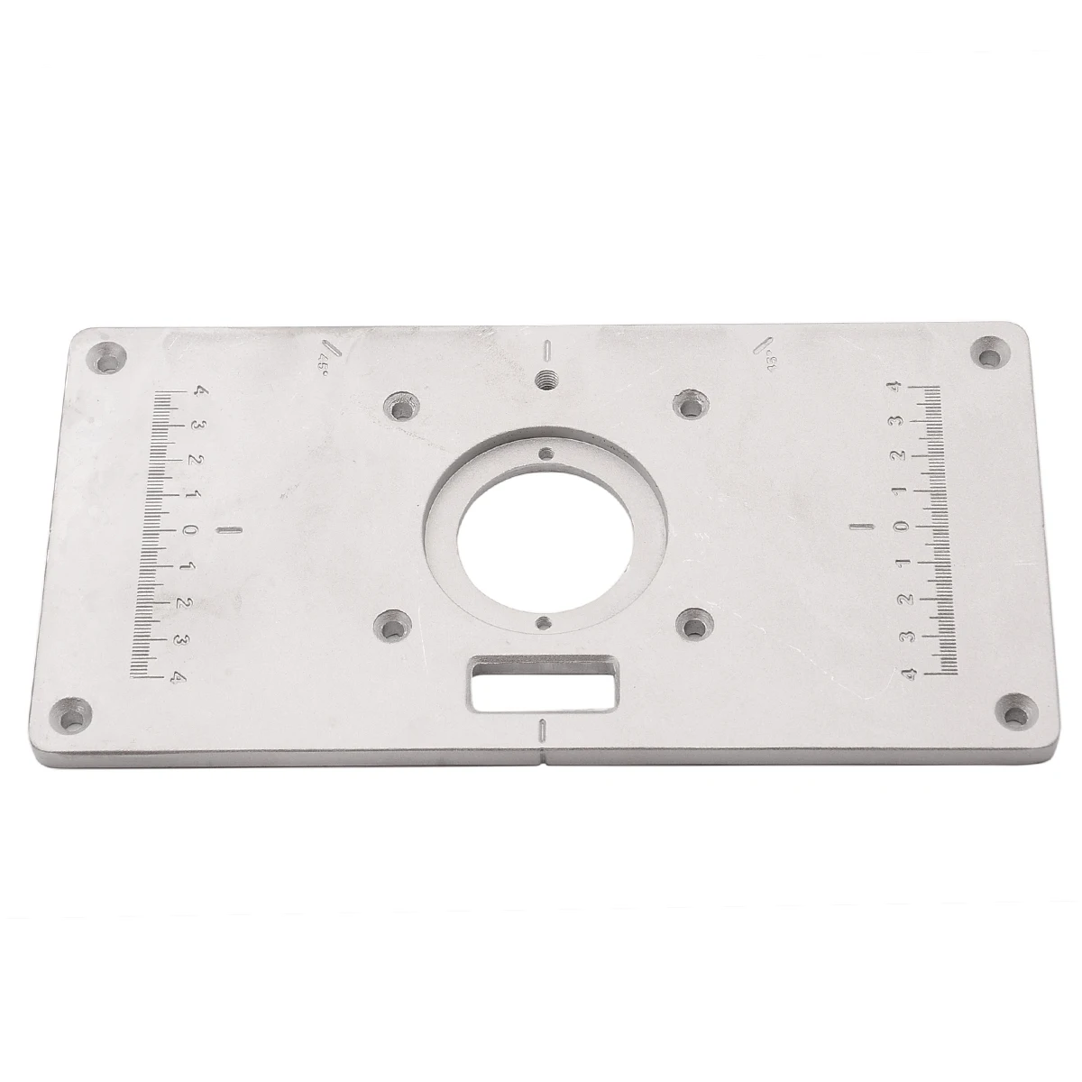 Aluminum Metal Router Table Insert Plate with Insert Rings Screws DIY Multifunctional Woodworking Tools Mayitr