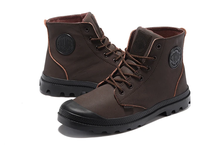 PALLADIUM Pampa/однотонные мужские ботильоны Ranger TP 75564; удобные высококачественные мужские повседневные ботинки на шнуровке; размеры 39-45