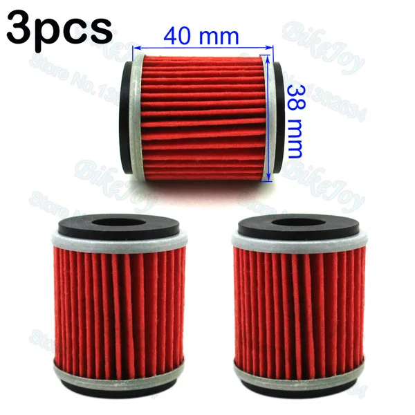 3 pcs/pack Fuel Oil Filter For Yamaha ATV Quad Dirt Motor Bike Raptor