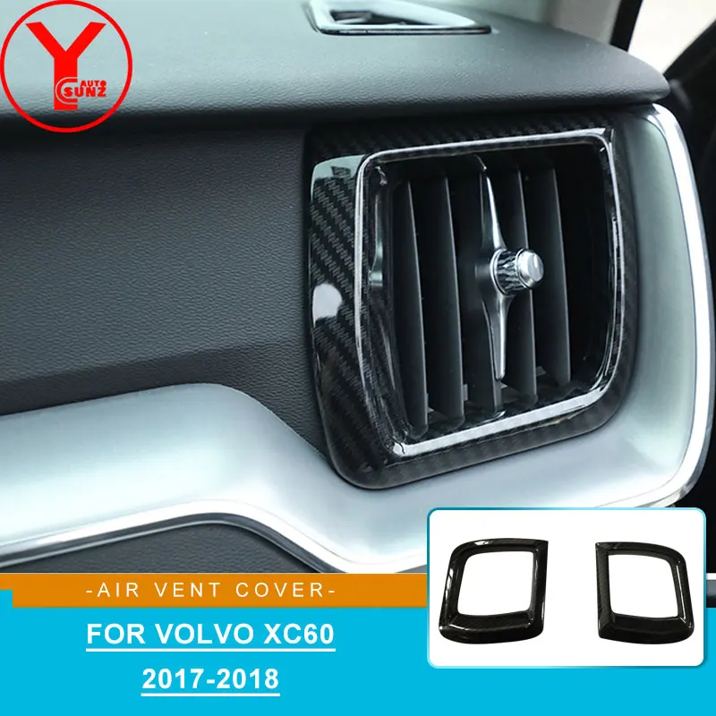 ABS carbon fiber air deflector vent cover For volvo xc60 2018