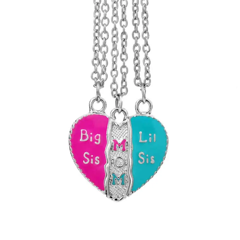 2019 new fashion 3 pcs/set big sis mom little sis Splicing