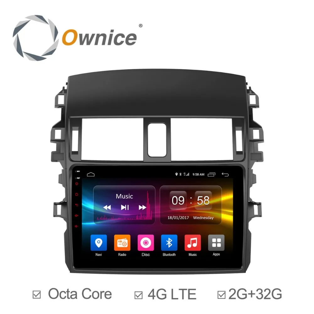 Flash Deal Ownice K1 K2 Octa Core Android 8.1 car Radio DVD player 2G RAM 32G for Toyota Corolla 2009 2010 2011 2012 2013 support 4G 0