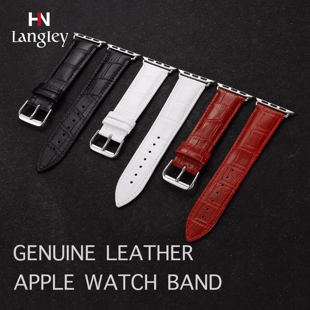 Ремешок из натуральной кожи для Apple Watch Iwatch Series 1 2 3 4 5 38 40 42 44 мм|Ремешки часов| |