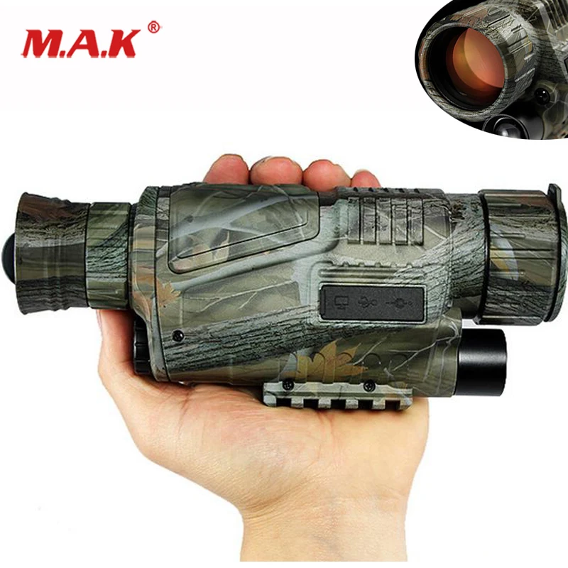 5X40 Monocular Telescope with Night Vision and CCD IR Digitale fit 2m-200m View Range for Outdoor Watching Hunting Camping | Инструменты