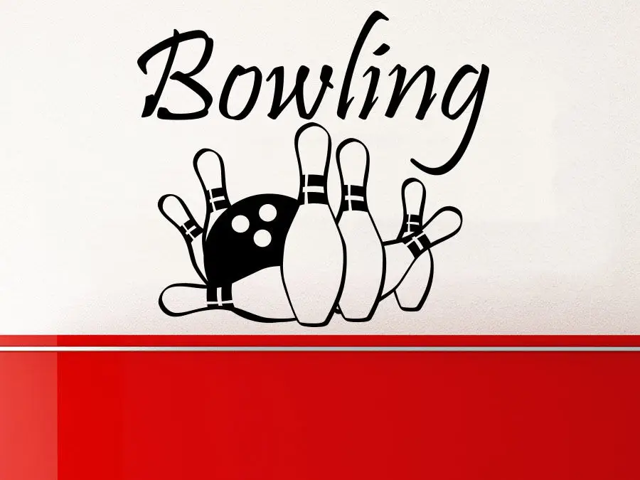 Bowling Wall Decal Sports Entertainment Skittle Wall Decals Vinyl