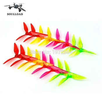 

Soulload 5051 Clear Propeller Prop 3 Blade Transparent Props for QAV-X Dquad 210 obsession FPV Racing Quadcopter Drone RKT