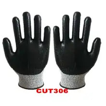 UHMWPE анти-порезы перчатки сопротивления порезу перчатки с ПУ на ладони порезы защитные перчатки с сертификатом M