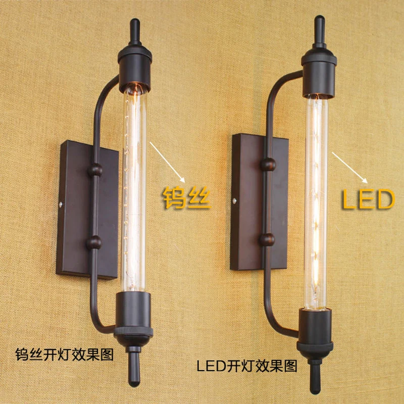 Retro Black Vintage Steam Pipe Metal Wall Lamp For Bathroom Vanity Retro Black Vintage Steam Pipe Metal Wall Lamp For Bathroom Vanity Lights Porch Light Night Lighting Fixture Sconce Bar In Lamps From