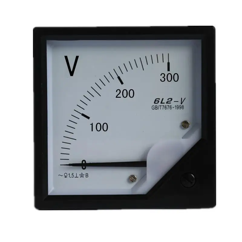 Free shipping 6L2 series 0 300V AC Voltmeter generator voltmeter