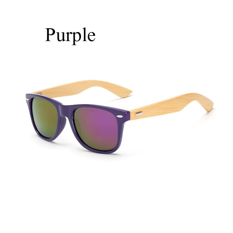 Цветные бамбуковые солнцезащитные очки мужские женские солнцезащитные очки в деревянной оправе фирменные дизайнерские зеркальные оригинальные деревянные солнцезащитные очки ретро De Sol Masculino - Цвет линз: KP1501-C18