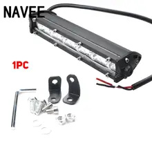 1 шт. тонкий однорядные Offroad Туман лампы Вт 18 Вт 6LED DC10-30V автомобиль свет Бар внедорожник Грузовик Мотоцикл работы