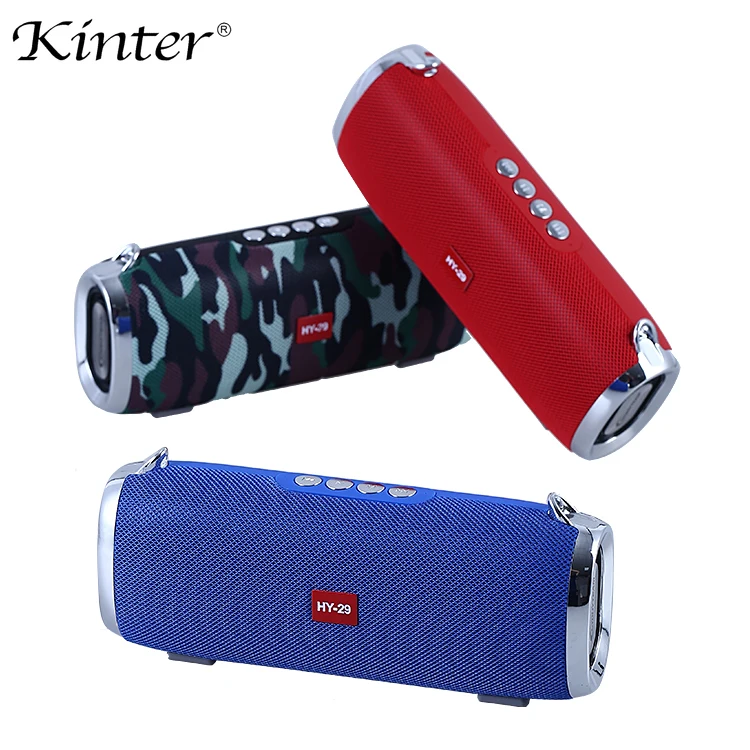 

Kinter HY-29 Portable Bluetooth Speaker Wireless MP3 Player Support TF USB Input FM Radio 5W 2 Channel with Audio Line