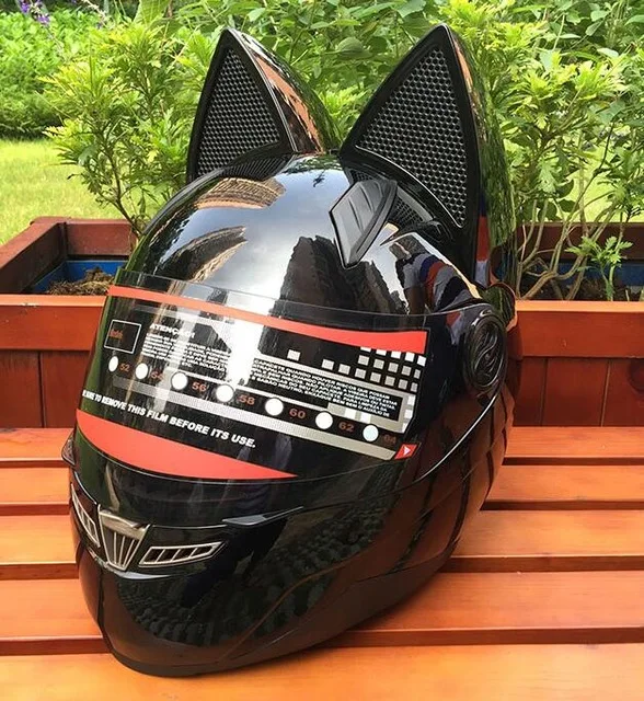 NITRINOS кота наушники-вкладыши для мотоциклетного шлема является четыре сезона шлем fast ship - Цвет: Черный