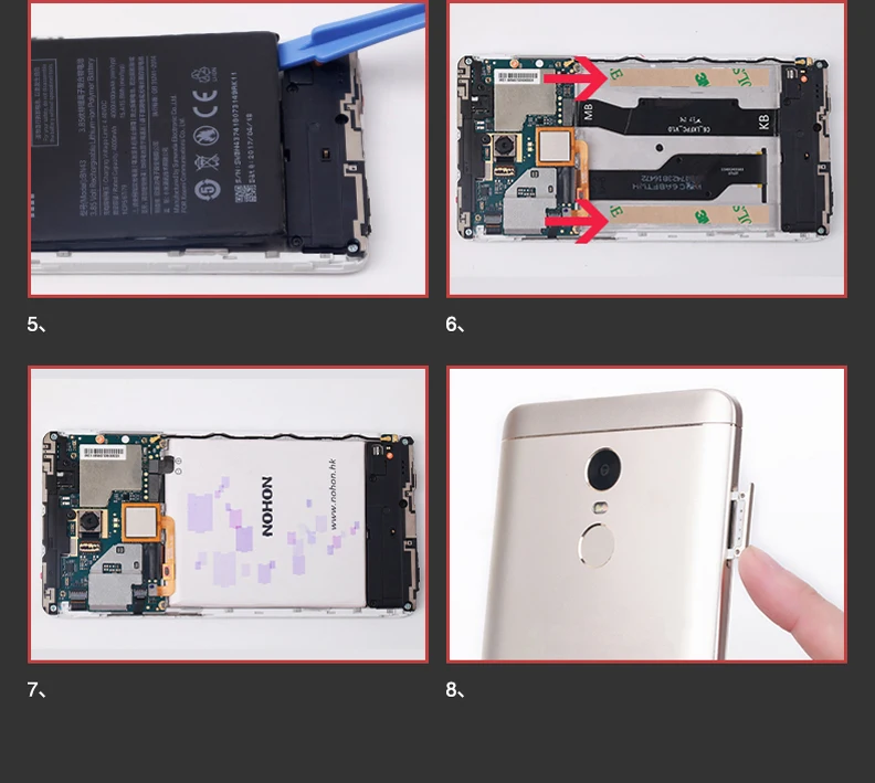 Nohon Battery For XiaoMi RedMi Note 4X BN43 Details (11) Nohon Cell Phone Bateria For XiaoMi RedMi Note 4X BN43
