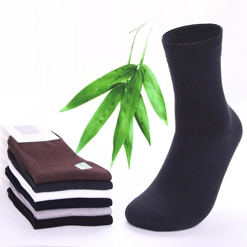 Классические деловые повседневные мужские носки из хлопка и бамбукового волокна мужские носки высокого качества мужские носки