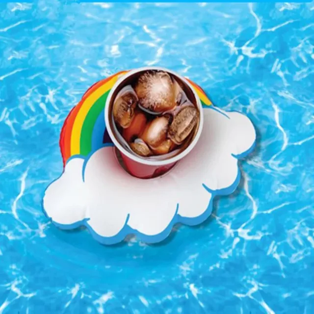 10pcs Mini Cute fanny toys Red Flamingo Floating Inflatable Drink Cup Holder Swimming Pool Bathing Beach Party Kids Toy Boia    4