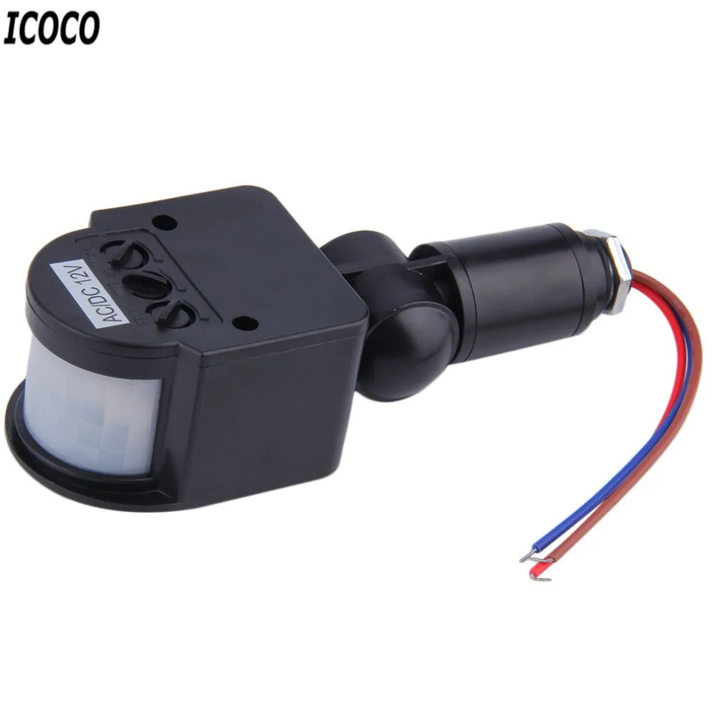 

ICOCO 1pc Automatic PIR Infrared Motion Sensor Detector Switch for LED Light Security popular Quality, Indoor Outdoor Flash Deal