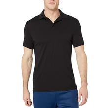 Мужская Мужская рубашка поло из мериносовой шерсти с коротким рукавом черная футболка-поло Открытый переносной тройник мужские рубашки поло размер s-xl черный 150G