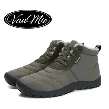 Зимняя обувь; мужские ботинки; коллекция года; зимние ботинки; мужские плюшевые зимние ботинки; водонепроницаемые мужские Ботильоны; зимние теплые мужские ботинки