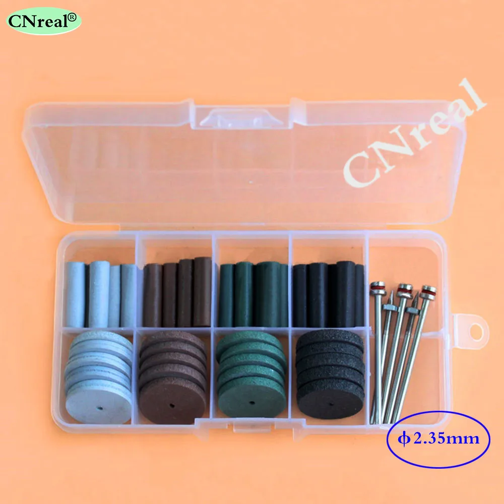 1 set Dental Silicone Rubber Polishing Wheels Burs Coarse/Mid Coarse