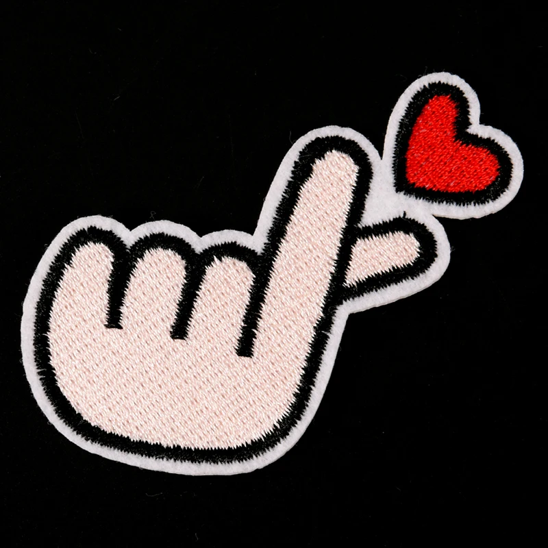 4.2cmx7.5cm LOVE Iron On Sewing Embroidered Applique Fabric for Jacket Badge Clothes Stickers | Дом и сад