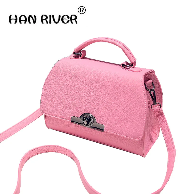 

2018 new female bag shoulder bag handbag Han edition aslant small bags fashionable joker lock