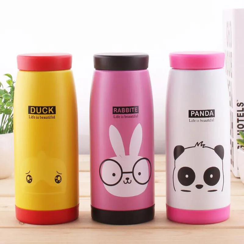 

High Quality Cartoon Vacuum Bottle Sport Bottle Stainless Steel Thermocup Vacuum Thermal Mug 260ml/350ml/500ml Funny Gift
