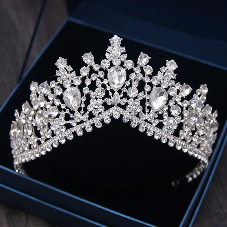 Новый европейский невесты Женская корона в виде тиары для укладки волос