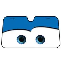 Мультяшные оконные пленки 5 цветов глаз Pixar с подогревом лобовое стекло Солнцезащитный козырек 130x70 см переднее стекло автомобиля солнцезащитный козырек - Цвет: Синий