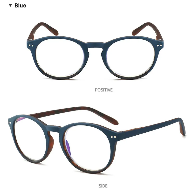 Ahora анти синий свет блокировка очки для чтения компьютерные очки для женщин мужчин винтажные круглые анти Синие лучи дальнозоркость очки