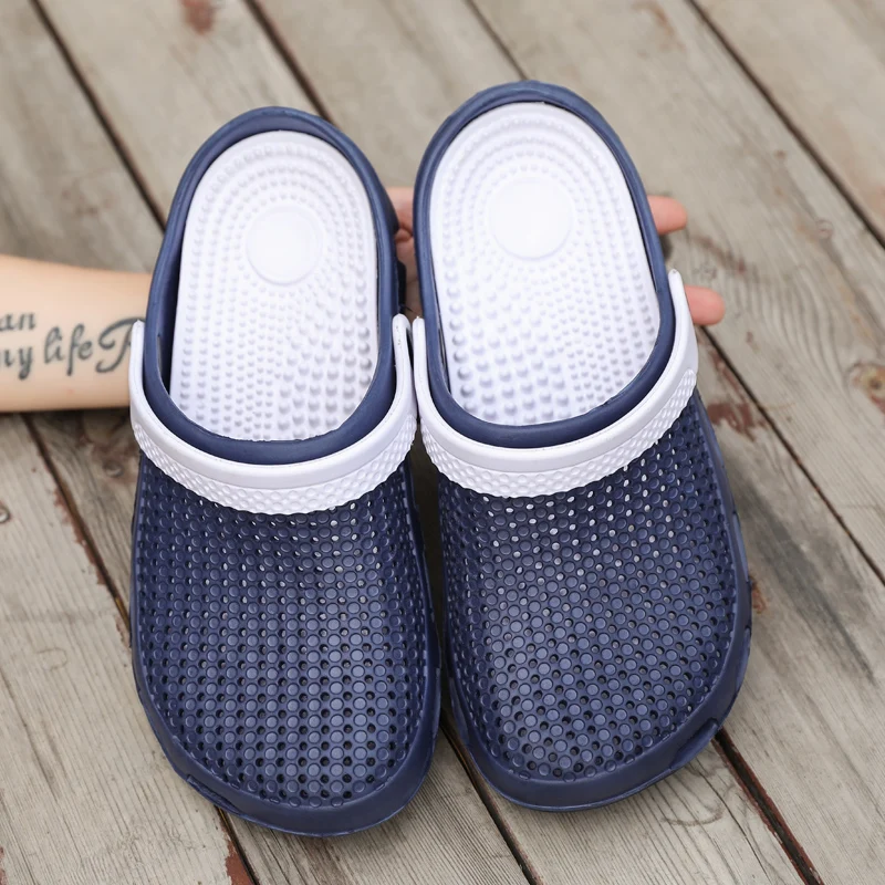 Hole Shoes Men Shoes Male Sandals Crocse Summer Shoes Sandalias Hombre Slippers Sandalet Clogs Sandles New 2019 Croc Mens Shoes
